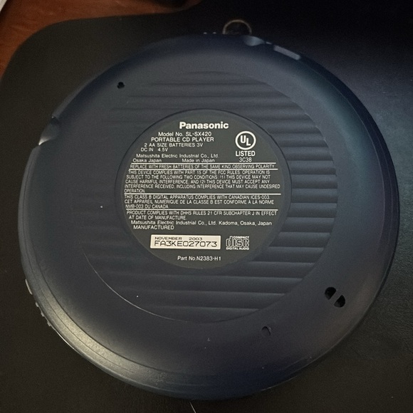 Panasonic CD/MP3 player - Picture 3 of 3